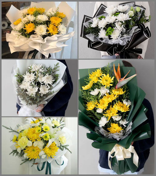 辽宁沈阳浑南区高坎街道白事花束代送